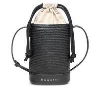 bugatti Isa Mini Beuteltasche für Damen, kleine Tasche in Raffia-Optik aus Kunstleder