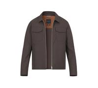 bugatti Jacke Herren Umlegekragen Baumwolle braun, 56 (XXL)