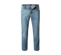 5-Pocket-Jeans BUGATTI, Herren, Gr. 32, Länge 32, blau (hellblau), 92% Baumwolle, 6% Polyester, 2% Elasthan, Jeans, besonders bequem (16637061-32) hellblau
