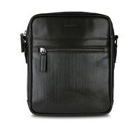 Bugatti Umhängetasche Joel L Rindleder mit Plissee-Struktur 23 cm schwarz