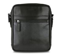 Bugatti Umhängetasche Joel L Rindleder mit Plissee-Struktur 23 cm schwarz