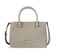 Bugatti Fashion Tote Bag Julice – elegante Handtasche aus geprägtem Kunstleder – Beige