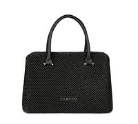 bugatti Julice Tote Bag für Damen, elegante Handtasche aus geprägtem Kunstleder in schwarz