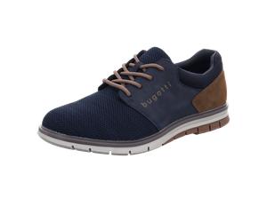 Bugatti Klassische Schnürschuhe für Herren, blau, Größe 43 EU