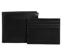 Geldbörse BUGATTI "CLIFF", Damen, schwarz, Leder, leicht glänzend, unifarben, Kleinlederwaren, echt Leder (54589746-0) schwarz