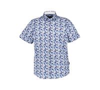 bugatti Kurzarmhemd Herren Regular Fit Kurzarm Baumwolle blau, XL