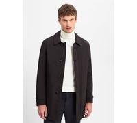 bugatti Mantel Herren Umlegekragen Mikrofaser schwarz, 56 (XXL)