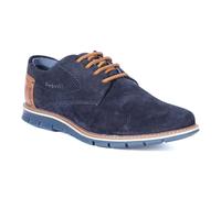 bugatti Lace-Up Schnürschuh Leder Herren blau 40