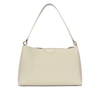 bugatti Leah Schultertasche L, Damen-Tasche aus Kunstleder mit zwei Schulterriemen, beige