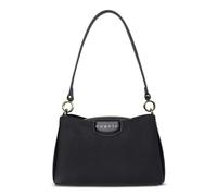 bugatti Leah Schultertasche Damen, Umhängetasche Kunstleder mit zwei Schulterriemen, schwarz