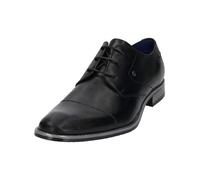 Schnürschuh BUGATTI Gr. 40, schwarz Herren Schuhe Schnürschuhe mit Ziernähten, schmale Form (70083154-40)
