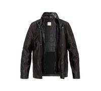 bugatti Lederjacke Herren Stehkragen Lammleder braun, 58 (3XL)