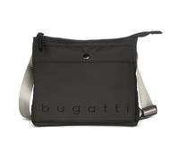 bugatti Legere leichte Schultertasche für Herren, Umhängetasche aus Rip-Stop-Polyester, schwarz