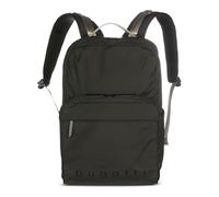 bugatti Legere Rucksack für Herren, leichter Rucksack aus Rip-Stop-Polyester in schwarz