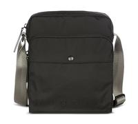 bugatti Legere Umhängetasche Herren, leichte Crossbody-Tasche aus Rip-Stop-Polyester, schwarz
