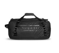 bugatti Letter's 2-in-1 Reisetasche, Weekender & Rucksack aus Rip-Stop-Polyester, schwarz