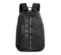 bugatti Letter's Rucksack 15" für Herren, Backpack aus Rip-Stop-Polyester in schwarz