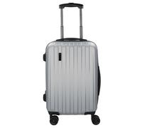 bugatti Lima 2.0 4-Rollen Kabinentrolley 55 cm mit Doppelrollen silberfarben