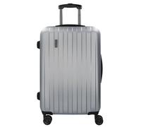 bugatti Lima 2.0 4-Rollen Trolley 66 cm mit Doppelrollen silberfarben