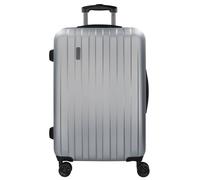 bugatti Lima 2.0 4-Rollen Trolley 75 cm mit Doppelrollen silberfarben