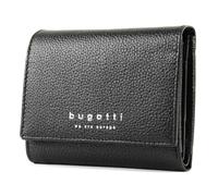 Bugatti Fashion Geldbörse Linda aus Leder 12 cm mit Überschlag Schwarz