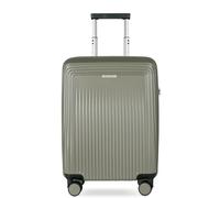 bugatti Linea Hartschalen-Koffer S mit 4 Rollen, Leichter Handgepäck-Koffer aus Polycarbonat, Olive