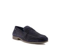Slipper BUGATTI "bugatti Slipper Leder", Herren, Gr. 45, dunkelblau, Leder, Schuhe Slipper (87747204-45) dunkelblau