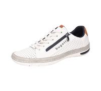 Sneaker BUGATTI, Herren, Gr. 47, weiß, grau, Lederimitat, Schuhe Sneaker, Halbschuh, Freizeitschuh mit praktischem Reißverschluss (49503104-47) weiß, grau