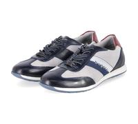 Bugatti Low Sneaker - Gr. 43 - Blau - Leder & Textil