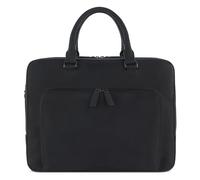 bugatti Luca Aktentasche 13 Zoll, Businesstasche aus Leder, Arbeitstasche in schwarz