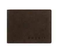 Geldbörse BUGATTI "LUCA", Herren, braun, Leder, unifarben, Kleinlederwaren, echt Leder (72984301-0) braun