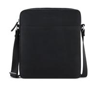 bugatti Luca kleine Schultertasche aus echtem Leder, Cross-Body Umhängetasche in schwarz