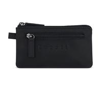 bugatti Luca Schlüsseletui mit 2 Schlüsselringen, echtes Leder-Schlüsselmäppchen, schwarz