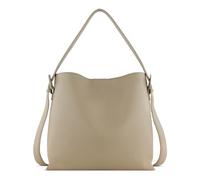 bugatti Luna Bag in Bag Schultertasche aus Kunstleder, Damen-Umhängetasche, beige