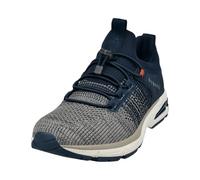 Bugatti Sneaker Parry AOX60 Herren Blau/Grau Gummizug Wechselfußbett Größe 43