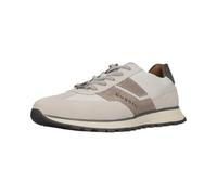 Sneaker BUGATTI "bugatti Sneaker Leder", Herren, Gr. 46, grau, weiß, Leder, Schuhe Sneaker (93121520-46) grau, weiß