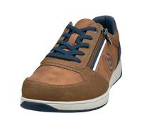 bugatti Herren Klassischer Zipp-Element Logo an der Seite Sneaker, Cognac, 45 EU