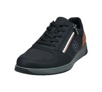 bugatti man Herren Low-Top Sneaker, Männer Sneaker, Wechselfußbett,straßenschuhe,Strassenschuhe,Freizeitschuhe,Turnschuhe,Black (1000),41 EU/EU UK
