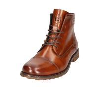 bugatti man Herren Schnürstiefeletten, Männer Lace-up Boots,Kurzstiefel,Freizeit,leger,schnürschuhe,schnürer,Sneaker,Cognac (6300),42 EU/EU UK