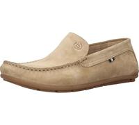 Slipper BUGATTI, Herren, Gr. 46, beige, Veloursleder, Schuhe Slipper, Mokassin, Slip in, Schlupfschuh, Loafer mit Soft Fit-Ausstattung (10282559-46) beige