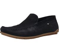 Slipper BUGATTI "bugatti Slipper Leder", Herren, Gr. 42, dunkelblau, Leder, Schuhe Slipper (56066261-42) dunkelblau