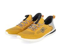Slip-On Sneaker BUGATTI, Herren, Gr. 45, gelb, Textil, Schuhe Slip-On Sneaker, Freizeitschuh, Halbschuh, Slip in mit leichter Laufsohle (42054158-45)