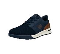 bugatti man-Herren - Sneakers-321-AWP02, Dark Blue/Cognac, 42
