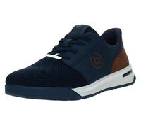 bugatti man-Herren - Sneakers-321-AWP02, Dark Blue/Cognac, 44