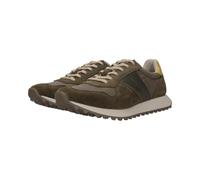 Sneaker BUGATTI "bugatti Sneaker Leder", Herren, Gr. 46, dunkelgrün, Leder, Schuhe Sneaker (52442227-46) dunkelgrün