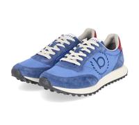 Bugatti Low Sneaker - Gr. 41 - Blau - Leder & Textil
