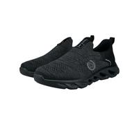 Slip-On Sneaker BUGATTI, Herren, Gr. 46, schwarz, Textil, Schuhe, Schlupfschuh, Freizeitsneaker, Running-Sneaker, leichte Laufsohle (99634339-46) schwarz