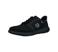 Bugatti Sneaker 49867402-42 Damen Schwarz Lederimitat/Textil Gr. 42 mit seitlichem Logo-Icon