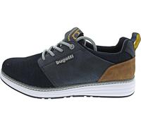 bugatti man Herren sportliche Schnürer, Männer Schnürhalbschuhe, Wechselfußbett,Schnuerung,Freizeit,schnürschuhe,Dark Blue (4100),45 EU/EU UK