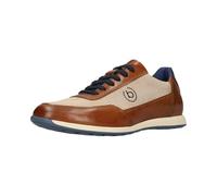bugatti man Herren sportliche Schnürer, Männer Sneaker,Halbschuhe,Freizeitschuhe,maennlich,Men,lace-up Shoes,leger,Cognac/beige (6352),44 EU/EU UK